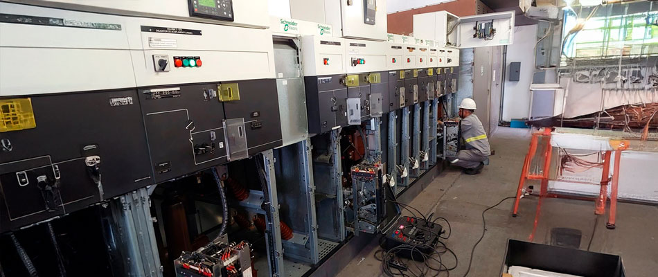 Manutenção preventiva em cabines e subestações